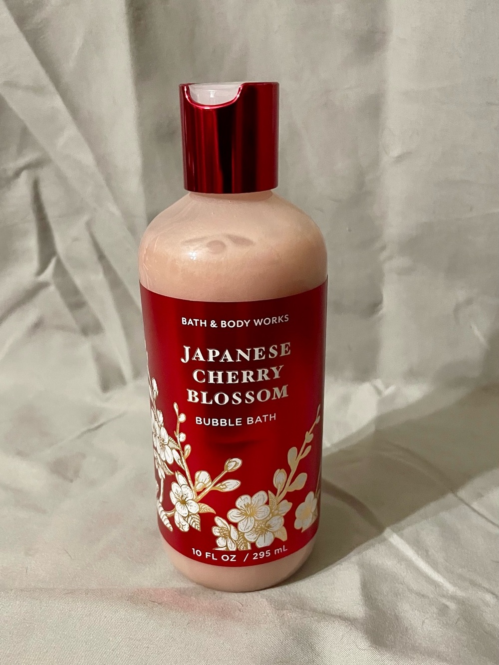 Bath & Body Works Japanese Cherry Blossom Bubble Bath - Red & White